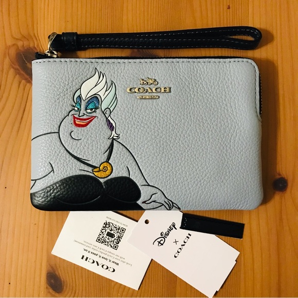 Coach Bags Disney X Coach Corner Zip Wristlet With Ursula Motif Poshmark